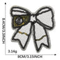 4 pcs Sports sequins bow patch