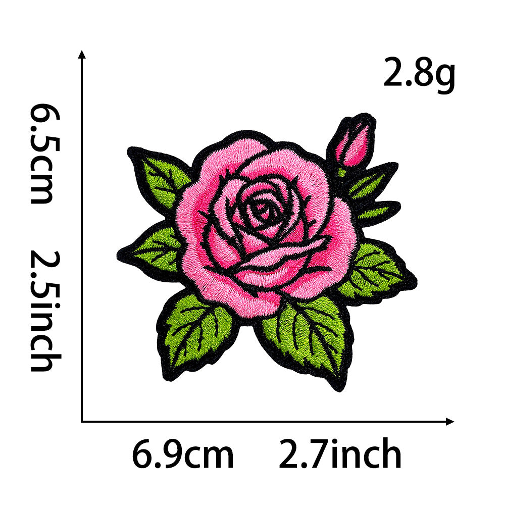 retro cultural symbol, horseshoe rose Kentucky Derby patch