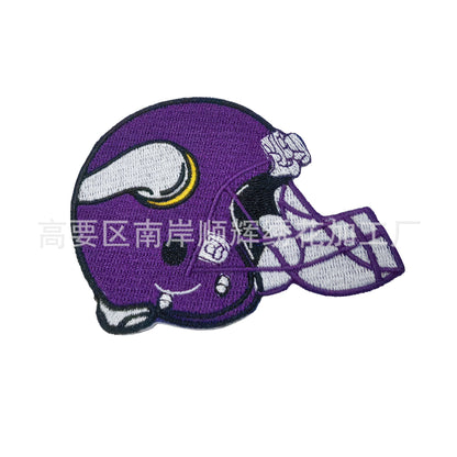 Football Embroidery Cloth Patch NFL team Helmet Patch - Clpatch