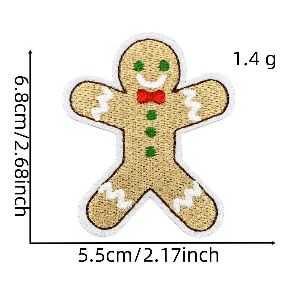 christmas santa snowman holiday patches