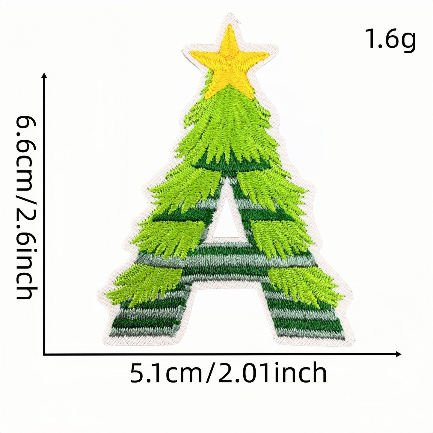 Christmas new 26 English letters patch