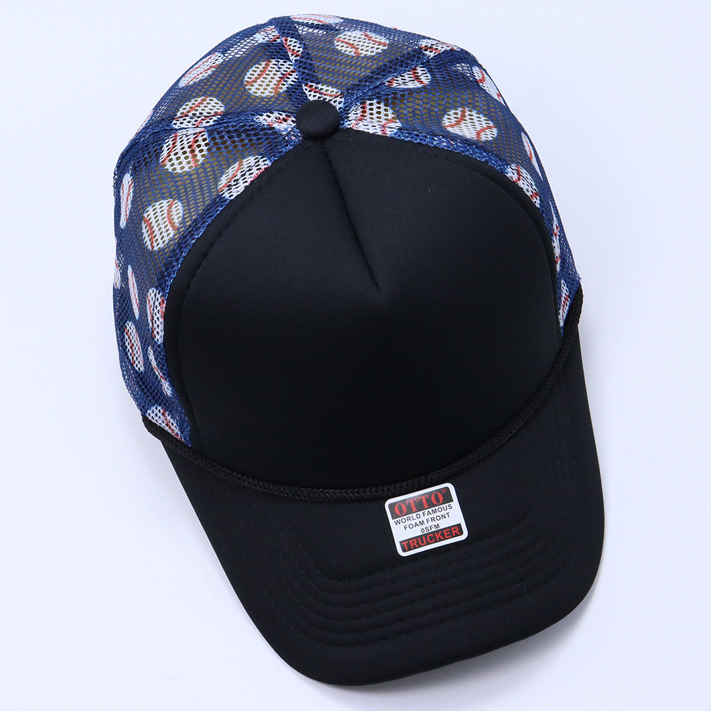truck cap outdoor leisure visor American fashion breathable sun protection plaid baseball cap