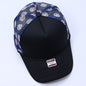 truck cap outdoor leisure visor American fashion breathable sun protection plaid baseball cap