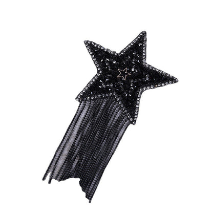 New pentagram fringed diamond hot map hat hot diamond accessories cloth sticker - Clpatch