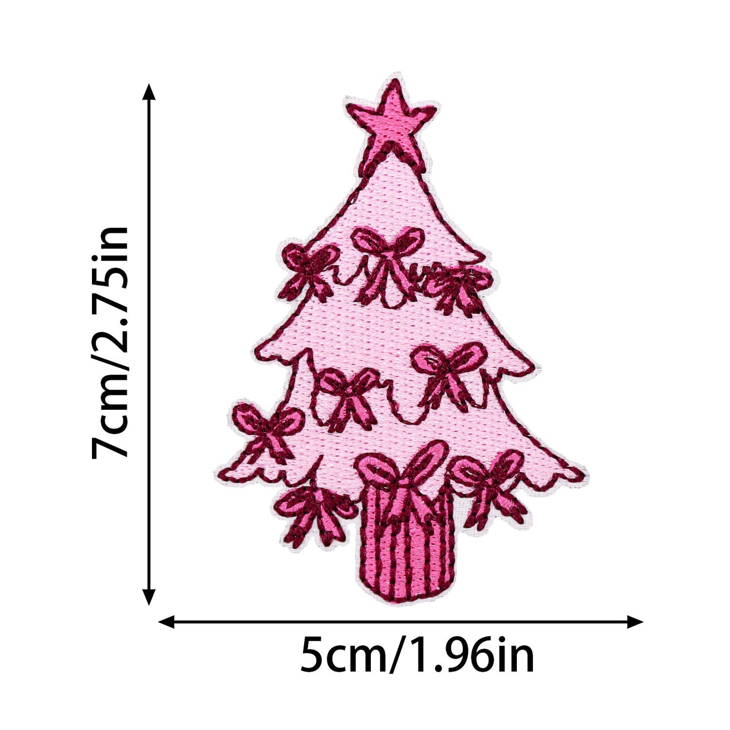 Pink Christmas Patch