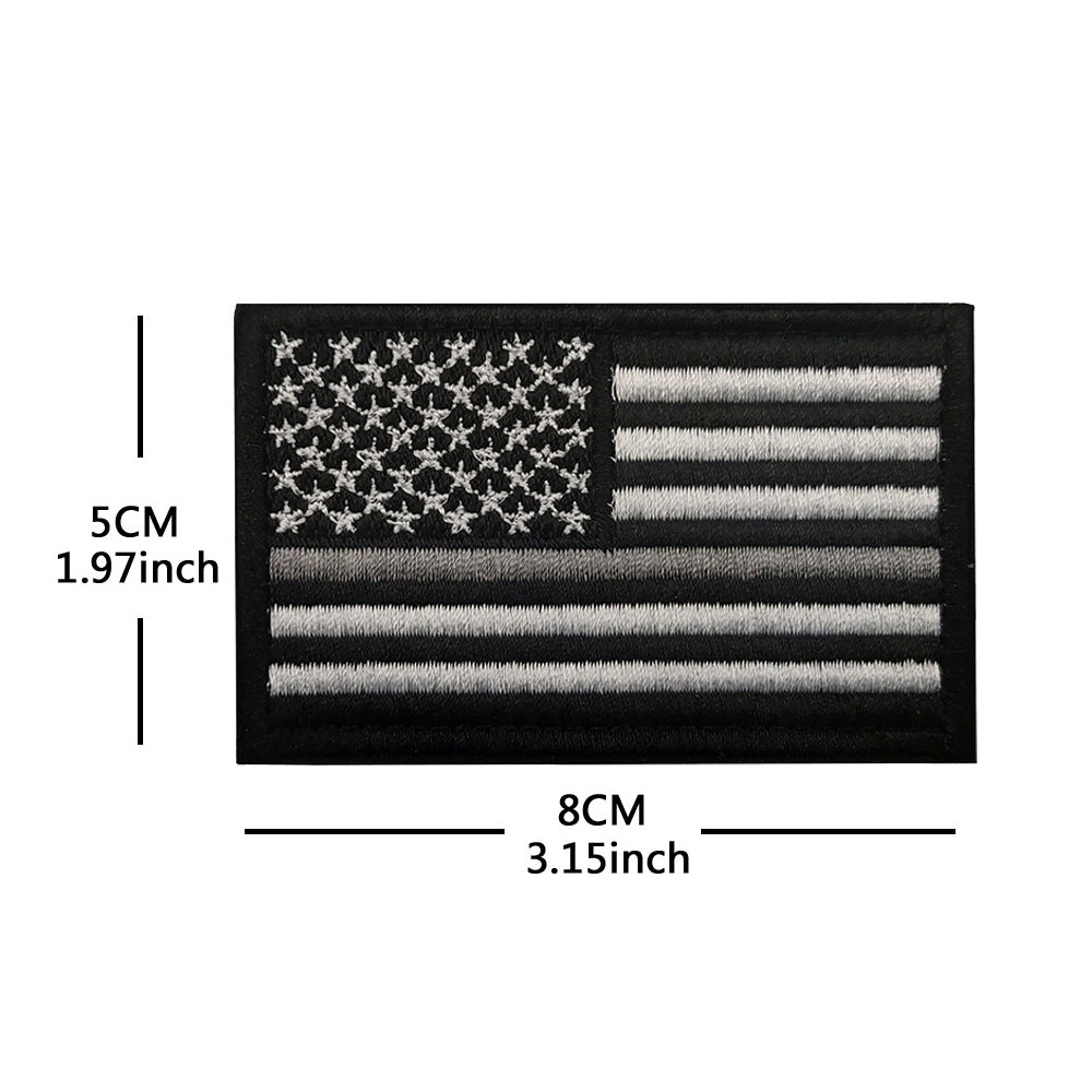 American Flag Embroidery Velcro Tactical Chapter Patch
