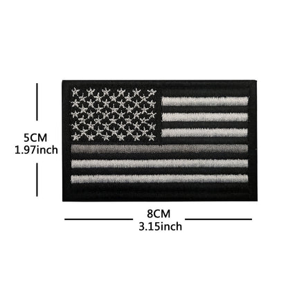American Flag Embroidery Velcro Tactical Chapter Patch