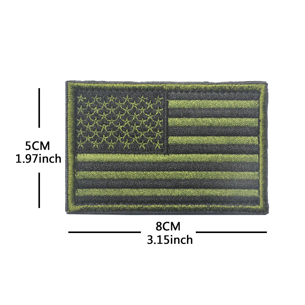 American Flag Embroidery Velcro Tactical Chapter Patch