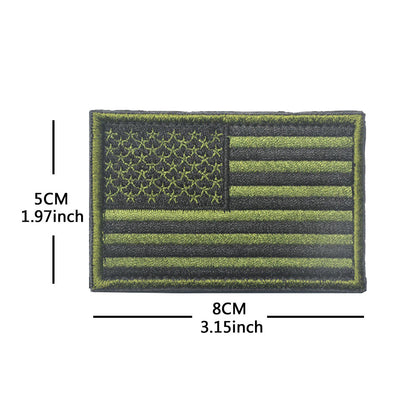 American Flag Embroidery Velcro Tactical Chapter Patch