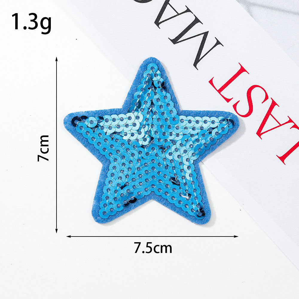 sequin star patch
