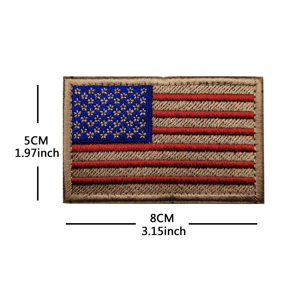 American Flag Embroidery Velcro Tactical Chapter Patch
