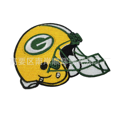 Football Embroidery Cloth Patch NFL team Helmet Patch - Clpatch