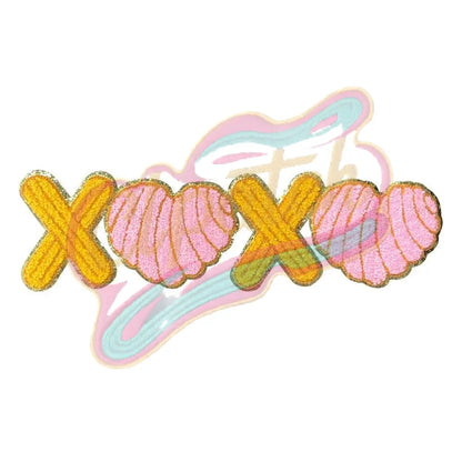 Ocean shell xoxo Valentine's Daychenille embroidery patches - Clpatch