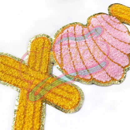 Ocean shell xoxo Valentine's Daychenille embroidery patches - Clpatch