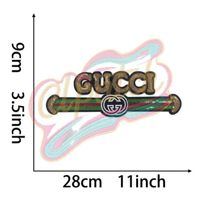 Parody Fun Gucci sequins embroidery patch - Clpatch