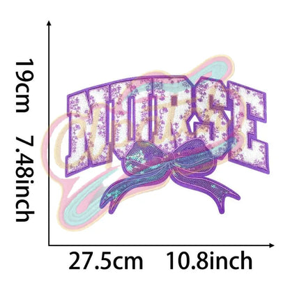 Purple Nurse chenille embroidery patches - Clpatch