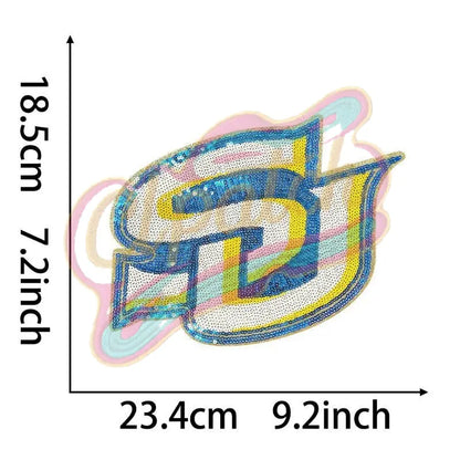 SU Southern University sequins embroidery patch - Clpatch