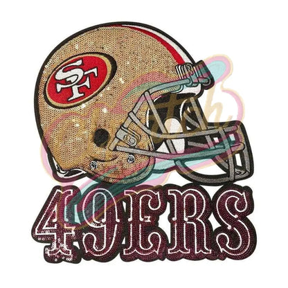 San Francisco 49ERS sequins embroidery patches - Clpatch