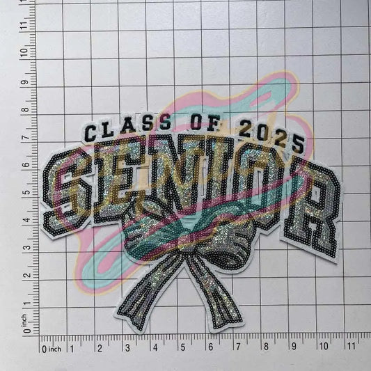 Senior class of 2025 sequin embroidered patch - Clpatch