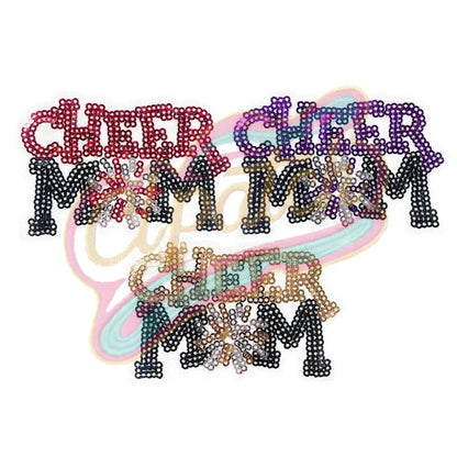 Sequin Cheer Mom Patch embroidery patch - Clpatch