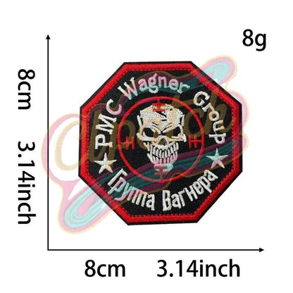 Skull Devil double Velcro Embroidered Badge Street - Clpatch