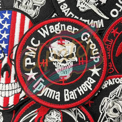 Skull Devil double Velcro Embroidered Badge Street - Clpatch