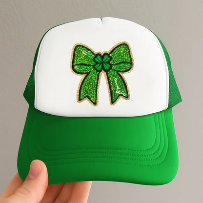 Holiday St. Patrick Sequin shamrock green Patches