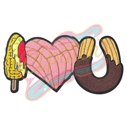 Sweet things-I LOVE U chenille patch - Clpatch