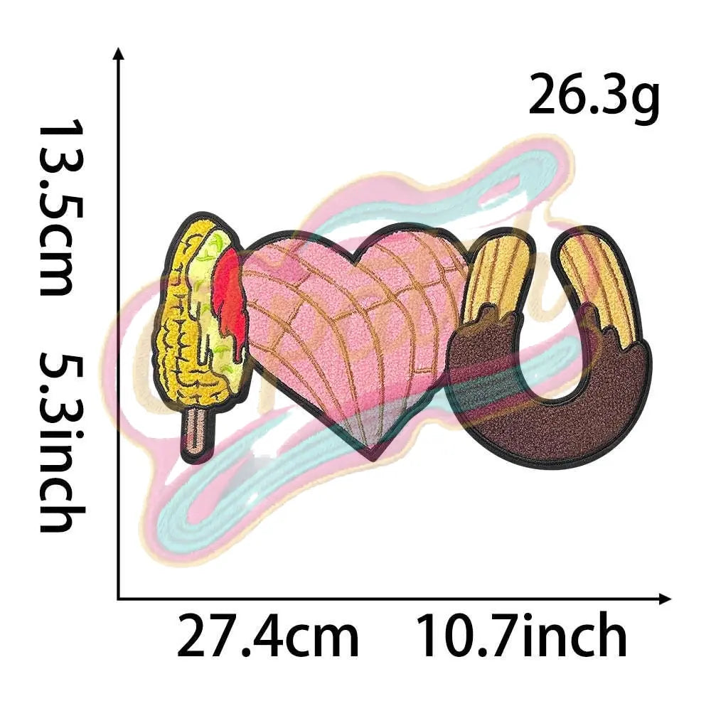 Sweet things-I LOVE U chenille patch - Clpatch