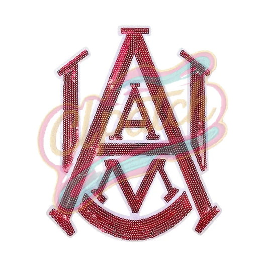 Texas A&M University sequin embroidery patch - Clpatch