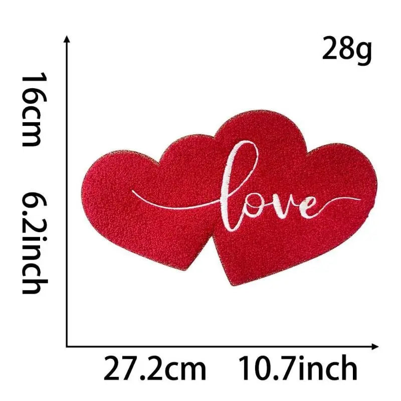 Valentine's Day sequins - chenille embroidery patch collection - Clpatch