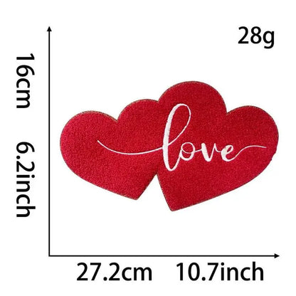 Valentine's Day sequins - chenille embroidery patch collection - Clpatch