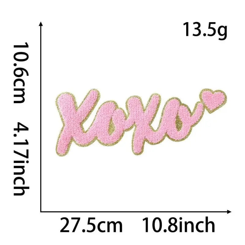 Valentine's Day sequins - chenille embroidery patch collection - Clpatch