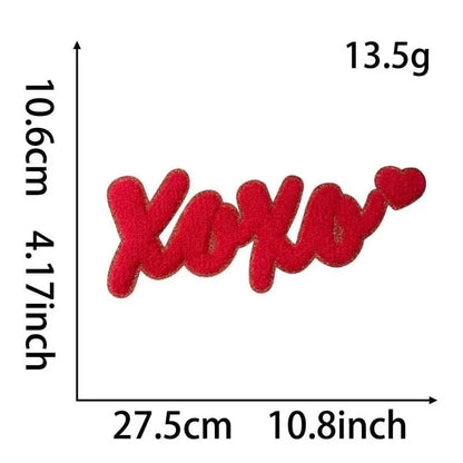Valentine's Day sequins - chenille embroidery patch collection - Clpatch