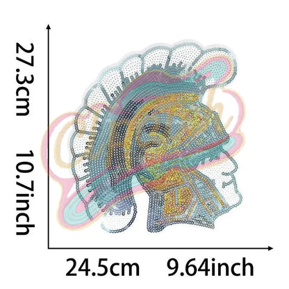 Virginia State University sequins iron on embroidery patches - Clpatch