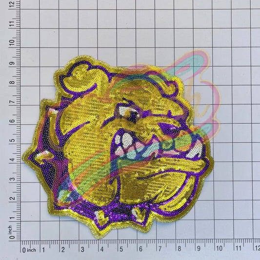Western Illinois University bulk dog sequins embroidery patch - Clpatch