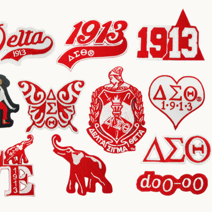 Wholesale Greek DST Sorority Embroidery Logo 1913 Patch - Clpatch