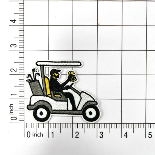 Golf Cart embroidery patch