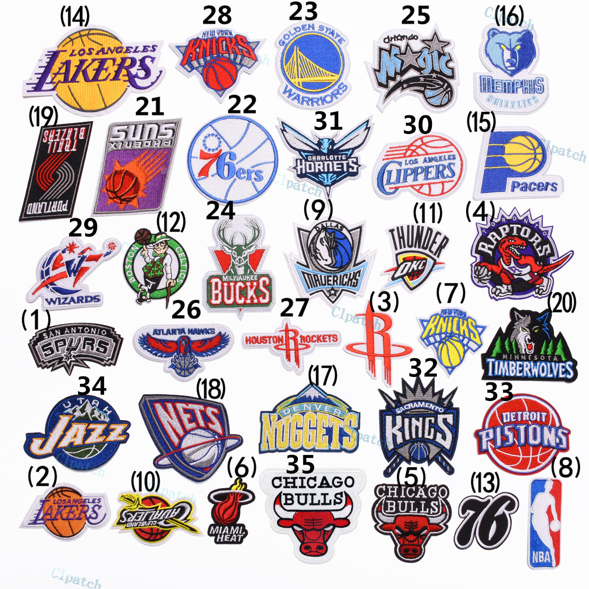 Basketball Team Patch Heat Press Sports Basketball Club logo Iron on Patches for Basketball