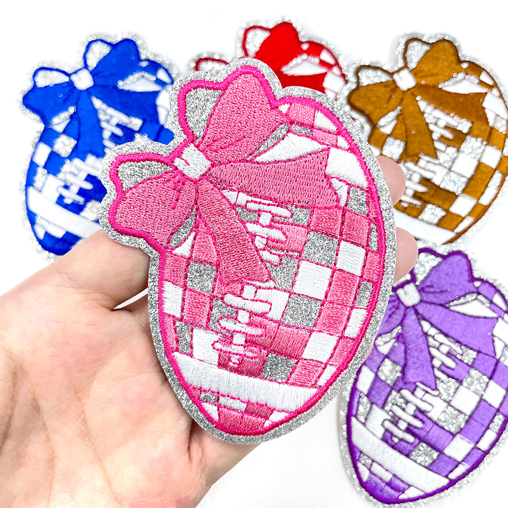 SPORT Football disco bule brown Patches