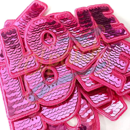 love Reversible sequins Valentine's Day - Clpatch