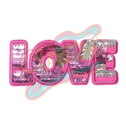 love Reversible sequins Valentine's Day - Clpatch