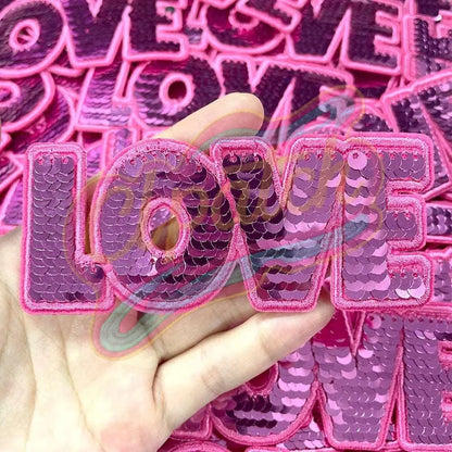 love Reversible sequins Valentine's Day - Clpatch