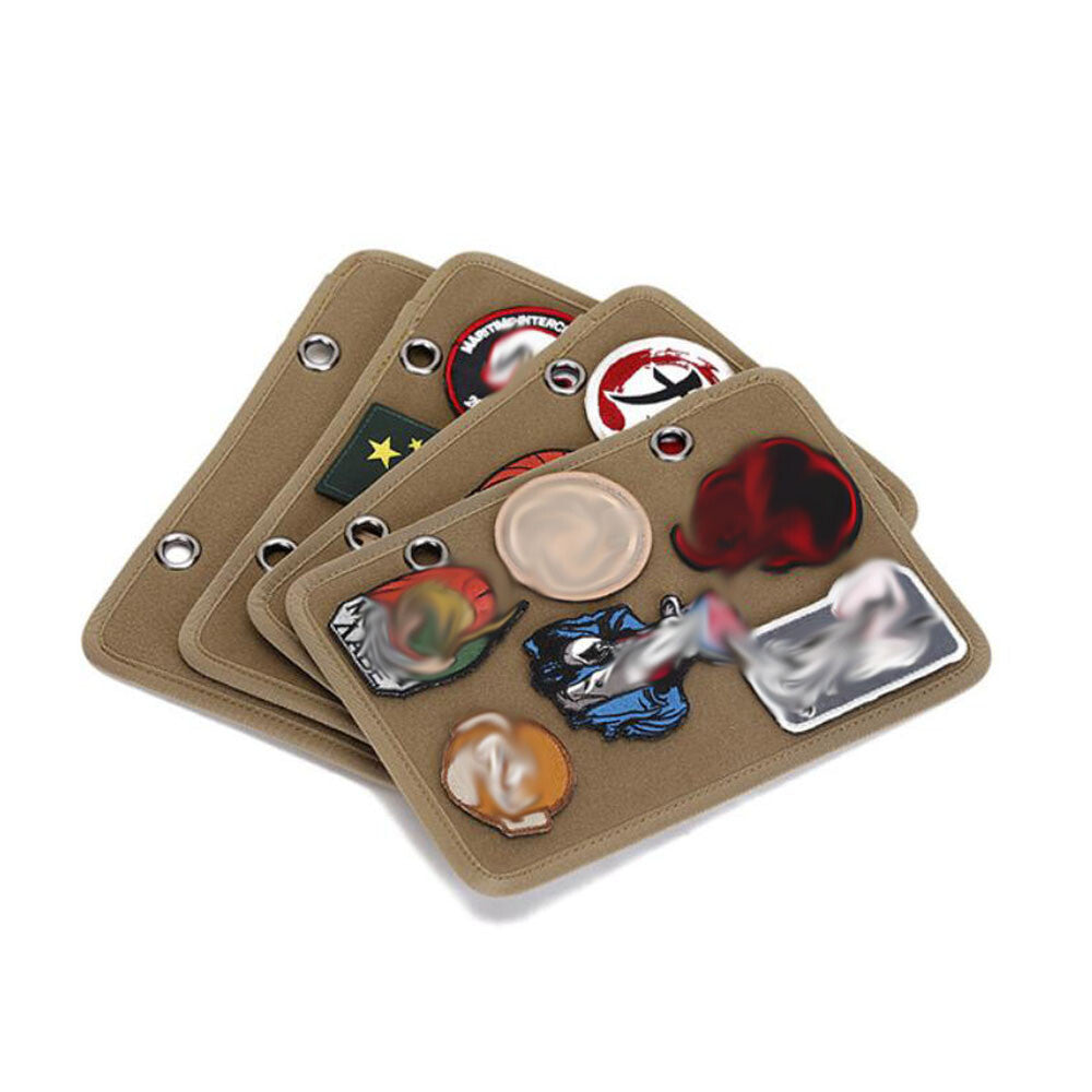 4PC/SET Tactical Military Patch Badges Holder Board Wall Hanging Patch Panel Pad