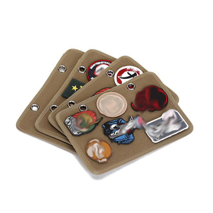 4PC/SET Tactical Military Patch Badges Holder Board Wall Hanging Patch Panel Pad
