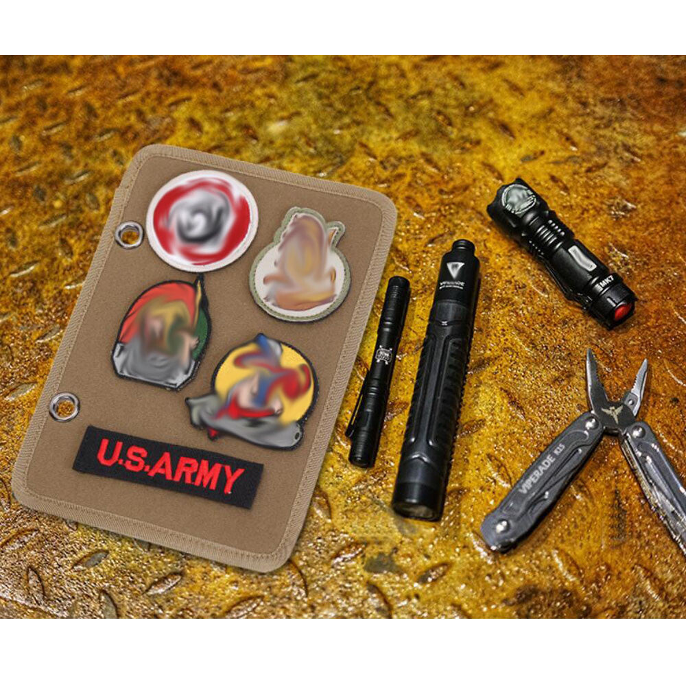 4PC/SET Tactical Military Patch Badges Holder Board Wall Hanging Patch Panel Pad