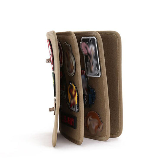 4PC/SET Tactical Military Patch Badges Holder Board Wall Hanging Patch Panel Pad