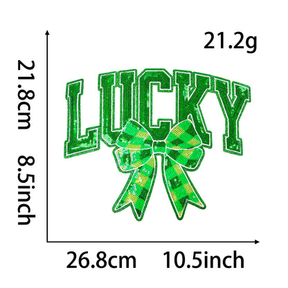Holiday St. Patrick Sequin shamrock Luck big Patches