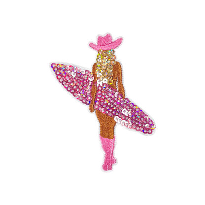 Summer Tropical Sequin Embroidery Patches – Fruit & Drink Iron-On Appliqué