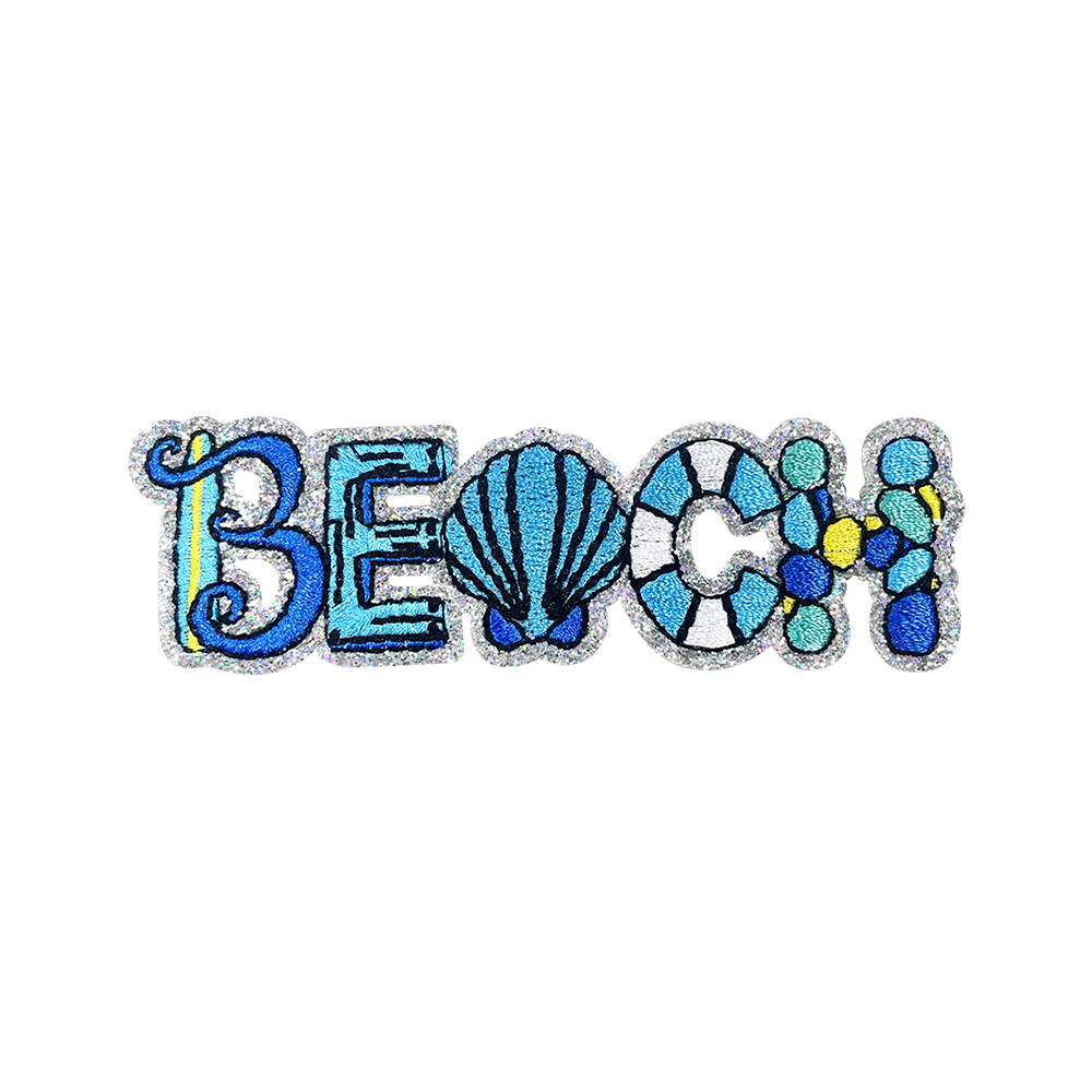 Summer Tropical Sequin Embroidery Patches – Fruit & Drink Iron-On Appliqué